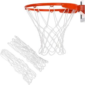 2Pack 8 Loops Mini Basketball Net Replacement, Heavy-Duty Nylon Little Small Basketball Net for Indoor Door Room Walls 8"-10.25" Hoop in Saudi Arabia