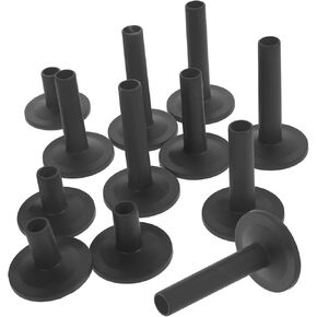Generic 12pcs Black Flanged Cymbal Sleeves with Base for Drum Kit Percussion Accessories Musical Instrument Parts Compatible with Drum in Kuwait