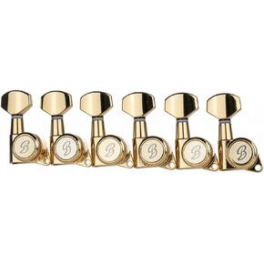 موالفات قفل الجيتار، 6 مضمنة، مطلية بالذهب، نسبة 20:1، طراز عتيق، BSJ07LK2، صنع في كوريا in Kuwait