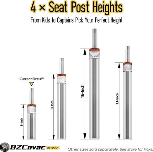 3/4 "Poat Seat Pin Post (1 pack ، 16") ، طراز القفل غير المتقلب من أجل تصاعد مقعد القوارب البحرية ، عمود تمديد الألومنيوم للقرص ، قارب الصيد ، قارب باس ، والمزيد in Saudi Arabia