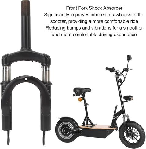 Front Fork Hydraulic Shock Absorber, Aluminium Alloy Suspension Forks for Electric Scooter Motorcycle Electric, Fits for 14 Inch Wheels, Long Lasting Performance in Saudi Arabia