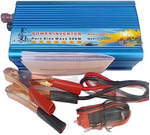 500W Pure Sine Wave Inverter 12V to 110V, 60Hz Power Converter for RVs, Boats, and Home Use - High Efficiency, Quiet Operation, Compact Design in Saudi Arabia