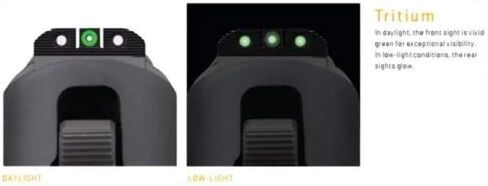 SIG SAUER X-RAY3 Enhanced Visibility 3-Dot Tritium Day/Night Pistol Sights | High-Contrast Green Front Sight & Blacked-Out Rear Sight, Compatible with Sig Sauer Pistols in Saudi Arabia
