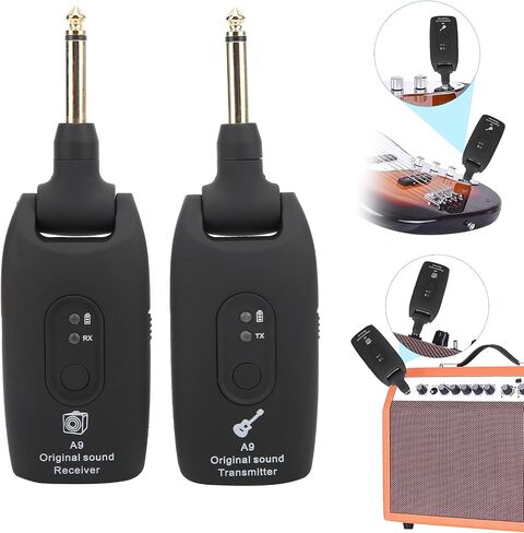 جهاز استقبال إرسال الجيتار، ملحقات الآلات الموسيقية للجيتار، كابل USB للنظام A9 2.4 جيجا هرتز (أسود) in Kuwait