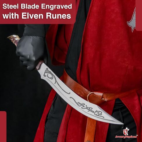 Armory Replicas™ - Legendary Blade of Frey Short Scimitar – 11" Stainless Steel Blade, ABS Handle, Zinc Aluminum Accents – Fight Evil with Style – Perfect for Fantasy Enthusiasts in Saudi Arabia