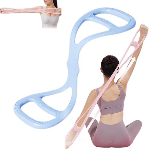 Figure 8 Resistance Band, Upgraded Full Body Training Multi-Function Design, Women's Multi-Function Resistance Band, Anti-Skid handleportable, Ideal for Yoga and Pilates Stretching Exercises in Kuwait