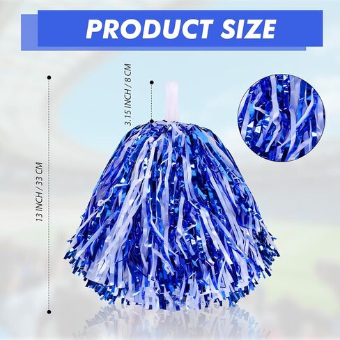 24 Pcs Cheerleading Pom Poms and Hand Clappers Noisemakers Set for Team Spirit Items Sporting Events Football Baseball Cheering Essentials Party Favors Dance in Saudi Arabia