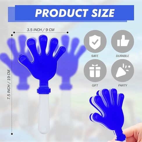 24 Pcs Cheerleading Pom Poms and Hand Clappers Noisemakers Set for Team Spirit Items Sporting Events Football Baseball Cheering Essentials Party Favors Dance in Saudi Arabia
