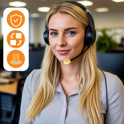 20 PCS 2x15 mm Mini Size Headset Windscreen Microphone Foam Covers Mic Foam Cover Pop Filter Replacement For Hole Ear-Hook Other Headset Microphones in Kuwait