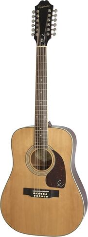 Epiphone Songmaker DR-212 جيتار صوتي 12 سلسلة، طبيعي in Saudi Arabia