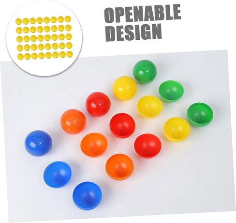 50pcs Openable Plastic Lottery Balls for Party Games 5CM Raffle Drawing Balls Fun Party Supplies for Events and Gatherings in Saudi Arabia