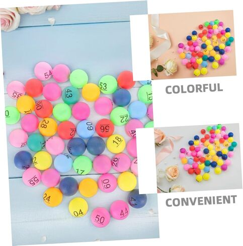 Kisangel 90pcs Colorful Numbered Draw Balls for Raffle and Bingo Games Fillable Plastic Balls for Carnival Prizes Group Activities and Event Draws in Kuwait