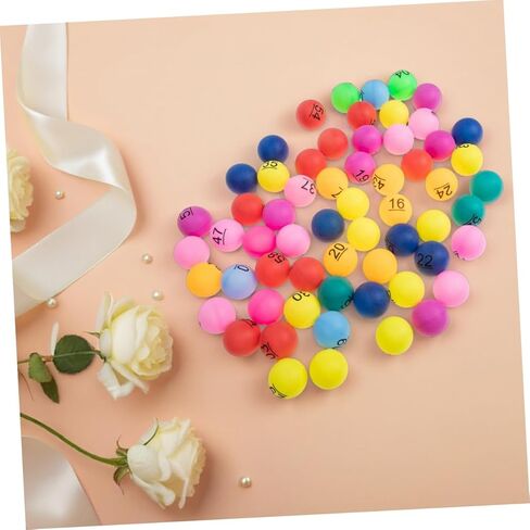 Kisangel 90pcs Colorful Numbered Draw Balls for Raffle and Bingo Games Fillable Plastic Balls for Carnival Prizes Group Activities and Event Draws in Kuwait