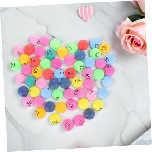 Kisangel 90pcs Colorful Numbered Draw Balls for Raffle and Bingo Games Fillable Plastic Balls for Carnival Prizes Group Activities and Event Draws in Kuwait