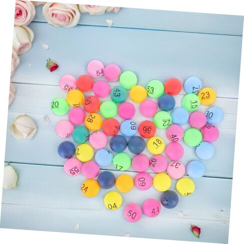 Kisangel 90pcs Colorful Numbered Draw Balls for Raffle and Bingo Games Fillable Plastic Balls for Carnival Prizes Group Activities and Event Draws in Kuwait
