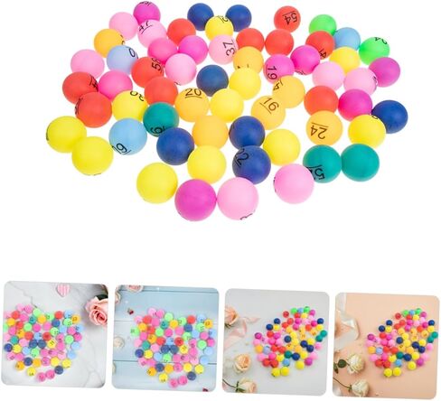 Kisangel 90pcs Colorful Numbered Draw Balls for Raffle and Bingo Games Fillable Plastic Balls for Carnival Prizes Group Activities and Event Draws in Kuwait