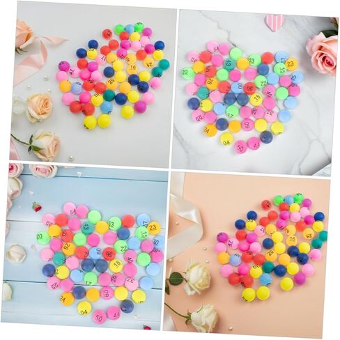 Kisangel 90pcs Colorful Numbered Draw Balls for Raffle and Bingo Games Fillable Plastic Balls for Carnival Prizes Group Activities and Event Draws in Kuwait