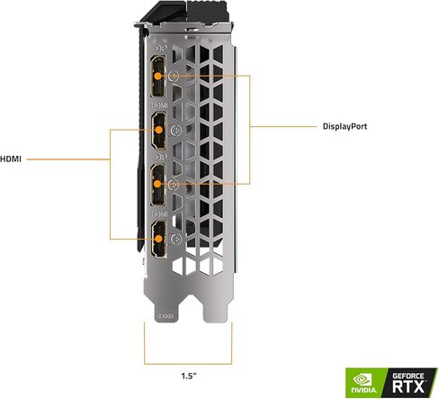 جيجابايت بطاقة عرض مرئي جيفورس RTX 3060 للالعاب OC 12G (REV2.0)، 3 مراوح ويندفورس، 12GB 192-bit GDDR6، بطاقة فيديو GV-N3060GAMING OC-12GD REV2.0 in Kuwait