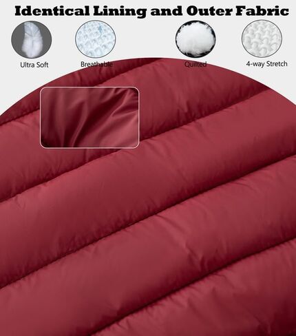 معطف نسائي من KVE مزود بغطاء للرأس وخفيف الوزن للغاية ودافئ وقصير منتفخ in Kuwait