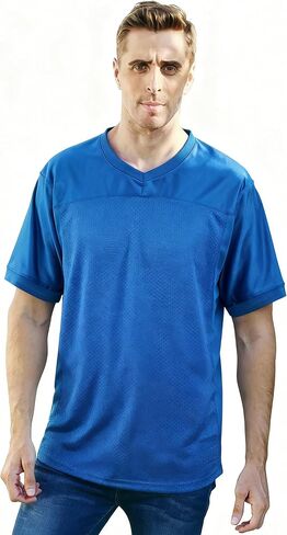 قميص كرة قدم فارغ للرجال 90s الهيب هوب عادي شبكة قميص رياضي مخصص ممارسة كرة القدم جيرسي S-3XL in Kuwait