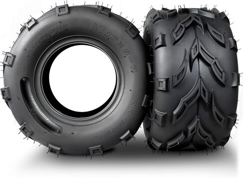 2pcs 18x9.50-8/18x9.5x8 Mawn Mower Mowrow Off-Road ATR/UTV ، سعة التحميل 255 رطل ، 4 فئة ، بلا أنبوب in Kuwait