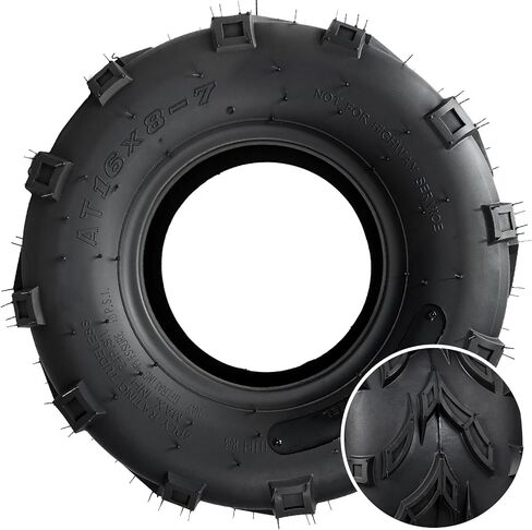 2pcs 18x9.50-8/18x9.5x8 Mawn Mower Mowrow Off-Road ATR/UTV ، سعة التحميل 255 رطل ، 4 فئة ، بلا أنبوب in Kuwait