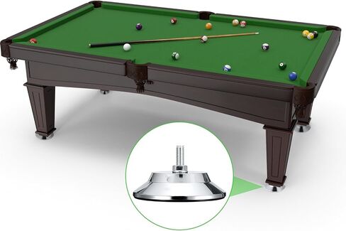 4 PCS Heavy Duty Billiard Table Leg Levelers, Adjustable Height 5 Inch Metal Leveling Feet, Furniture Leveling Risers with PE Base for Pool Table, Soccer Table, Air Hockey Table in Saudi Arabia