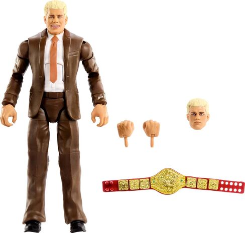 Mattel WWE Elite Action Figure & Accessories, Series #120, 6-inch Collectible Cody Rhodes with 25 Articulation Points & Swappable Hands in Saudi Arabia