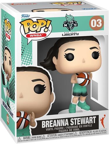 Funko Pop! WNBA: New York Liberty - Breanna Stewart - WNBA Players - Collectable Vinyl Figure - Gift Idea - Official Merchandise - Toys for Kids & Adults - Sports Fans - Model Figure for Collectors in Saudi Arabia