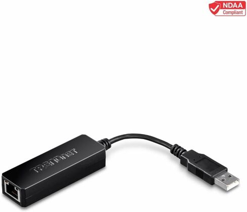 TRENDnet USB-C 3.1 to 2.5GBASE-T Ethernet Adapter, TUC-ET2G | NDAA & TAA Compliant, Windows & Mac Compatible, USB Type-C to USB-A Converter Included, Up to 2.5Gbps Speeds in Kuwait