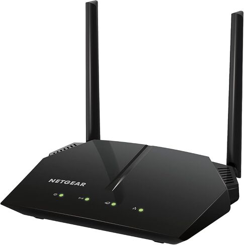 NETGEAR WiFi Router (R6080) - AC1000 Dual Band Wireless Speed (up to 1000 Mbps) | Up to 1000 sq ft Coverage & 15 devices | 4 x 10/100 Fast Ethernet ports | 5 GHz in Saudi Arabia