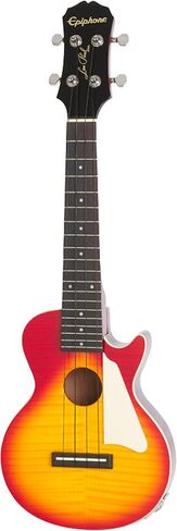 Epiphone Les Paul Concert Ukulele، Vintage Sunburst مع حقيبة الحفلة in Kuwait