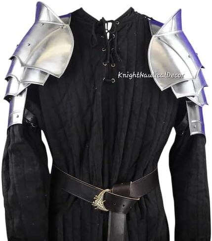 مجموعة درع بولدرونز من الفولاذ من العصور الوسطى - درع كتف سيدة LARP - زي تنكري درع LARP للمناسبات in Kuwait