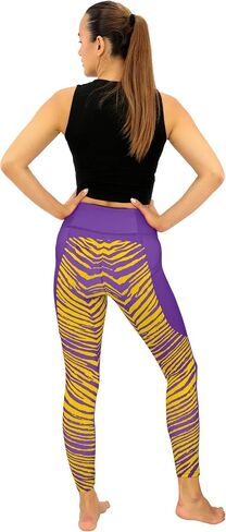 بنطال ضيق نسائي من Zubaz NFL مبطن بالصوف مزود بأربعة جيوب (XS - 3XL) in Saudi Arabia