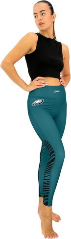بنطال ضيق نسائي من Zubaz NFL مبطن بالصوف مزود بأربعة جيوب (XS - 3XL) in Saudi Arabia