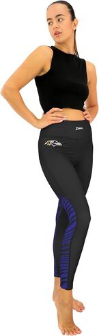 بنطال ضيق نسائي من Zubaz NFL مبطن بالصوف مزود بأربعة جيوب (XS - 3XL) in Saudi Arabia