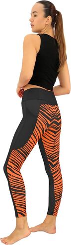 بنطال ضيق نسائي من Zubaz NFL مبطن بالصوف مزود بأربعة جيوب (XS - 3XL) in Saudi Arabia