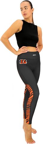 بنطال ضيق نسائي من Zubaz NFL مبطن بالصوف مزود بأربعة جيوب (XS - 3XL) in Saudi Arabia