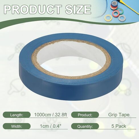 شريط صيد بمقبض، أشرطة تشطيب مضرب PVC، ملحقات مضارب لاصقة - مناسبة لـ (التنس، كرة الريشة، الاسكواش) in Saudi Arabia