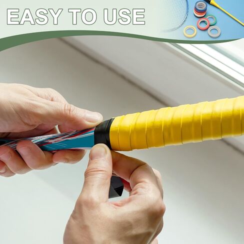 شريط صيد بمقبض، أشرطة تشطيب مضرب PVC، ملحقات مضارب لاصقة - مناسبة لـ (التنس، كرة الريشة، الاسكواش) in Saudi Arabia