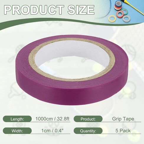شريط صيد بمقبض، أشرطة تشطيب مضرب PVC، ملحقات مضارب لاصقة - مناسبة لـ (التنس، كرة الريشة، الاسكواش) in Kuwait