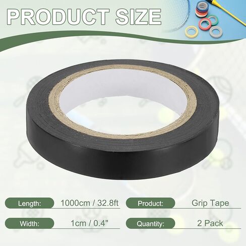 Grip Fishing Tape, PVC Racquet Finishing Tapes Racket Accessories Sticky Seal - Fitting for (Tennis, Badminton) in Kuwait