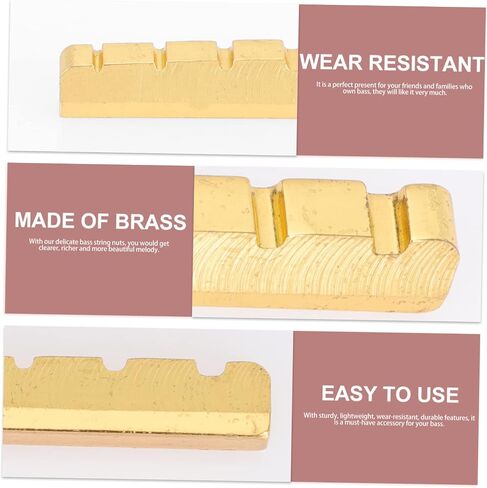 5-String Bass Guitar Nut Replacement Pre-Slotted Copper String Support for Bass Bridge and Accessories in Saudi Arabia