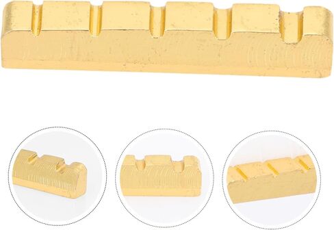 5-String Bass Guitar Nut Replacement Pre-Slotted Copper String Support for Bass Bridge and Accessories in Saudi Arabia