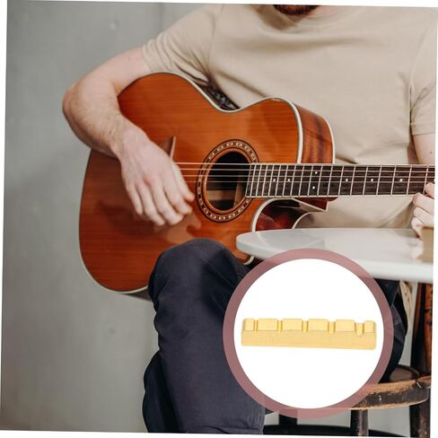 5-String Bass Guitar Nut Replacement Pre-Slotted Copper String Support for Bass Bridge and Accessories in Saudi Arabia