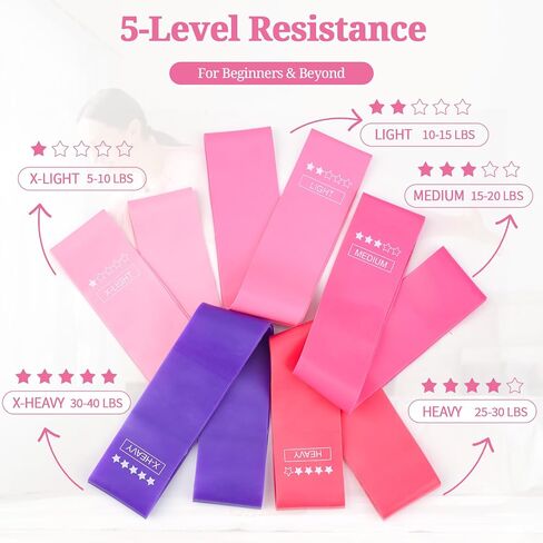 Pilates Essentials Kit for Women, Home Workout Pilates Kit with Ring, Mini Ball, Resistance Bands, Yoga Strap & More | Beginner Pilates Starter Kit for Toning, Strength & Flexibility in Saudi Arabia