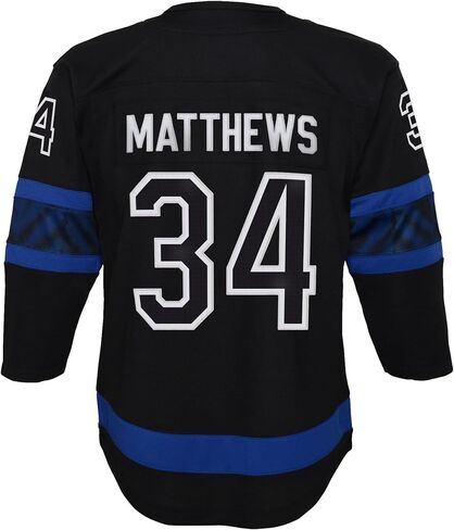 Outerstuff Auston Matthews Toronto Maple Leafs #34 Black Infants Toddler Alternate Premier Player Jersey in Saudi Arabia