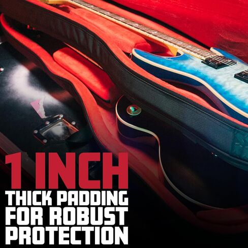 حقيبة Gator Cases ICON Take Two Series Premium Double Gig لـ (2) جيتار كهربائي، سحابات صديقة لإدارة أمن المواصلات الأمريكية، أسود (G-ICONTTELEC-BLK) in Kuwait
