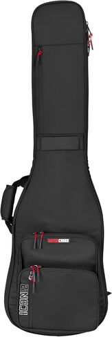 حقيبة Gator Cases ICON Take Two Series Premium Double Gig لـ (2) جيتار كهربائي، سحابات صديقة لإدارة أمن المواصلات الأمريكية، أسود (G-ICONTTELEC-BLK) in Kuwait