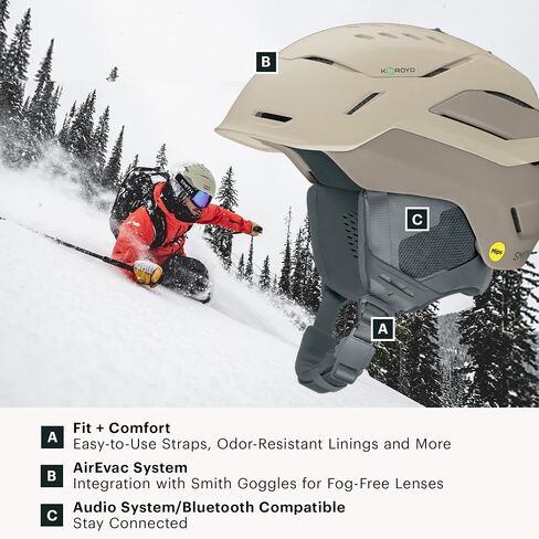 Smith Vantage 2 Helmet – Adult Snowsports Helmet with MIPS Technology + Complete Koroyd Coverage – Lightweight Protection for Skiing & Snowboarding – for Men & Women in Saudi Arabia